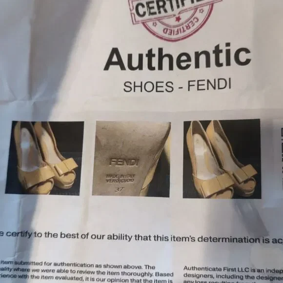Authenticated Fendi stilettos size 37 customized